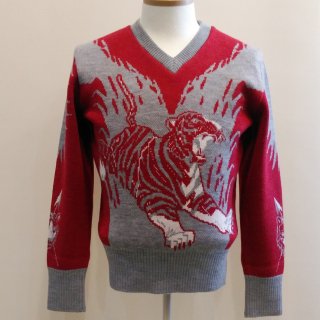 Vintage Style Knit Tiger