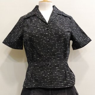 40's Style Short Sleeve Shirt Stripe