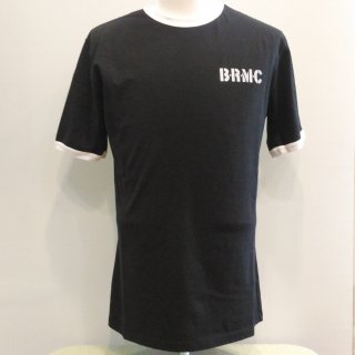 Vintage Style Ringer Cotton T-Shirt B.R.M.C