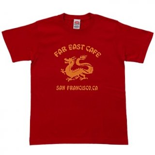 DRAGON Print T-Shirt Red/White