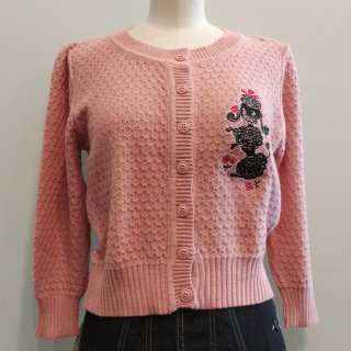 Poodle with Roses Cardigan
