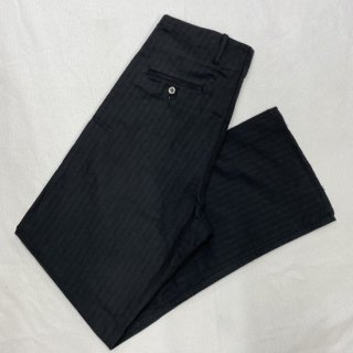 Vintage 1945 Jail Style Pants Herringbone Black