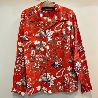 <img class='new_mark_img1' src='https://img.shop-pro.jp/img/new/icons6.gif' style='border:none;display:inline;margin:0px;padding:0px;width:auto;' />RAYON HAWAIIAN SHIRT “STATE OF HAWAII” L/S