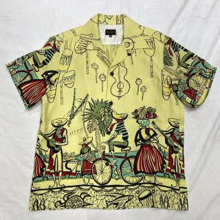 <img class='new_mark_img1' src='https://img.shop-pro.jp/img/new/icons6.gif' style='border:none;display:inline;margin:0px;padding:0px;width:auto;' />1950’s Vintage Style Rayon Shirt S/S 
