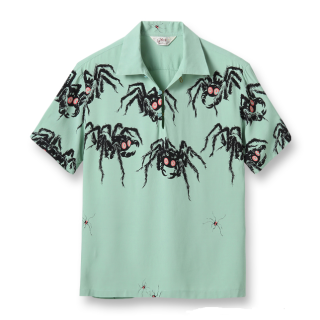 HIGH DENSITY RAYON PULLOVER SHIRT TARANTULA  S/S