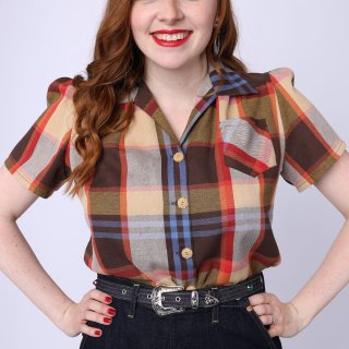 Plaid Work Blouse