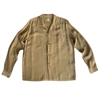 <img class='new_mark_img1' src='https://img.shop-pro.jp/img/new/icons6.gif' style='border:none;display:inline;margin:0px;padding:0px;width:auto;' />PLAIN WEAVE RAYON BOWLING SHIRT L/S