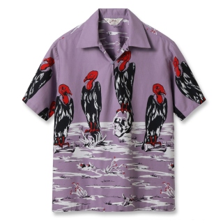 COTTON TYPEWRITER PULLOVER SHIRT CONDOR   S/S