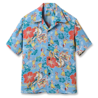 RAYON HAWAIIAN SHIRT LOVELY HULA HANDS S/S
