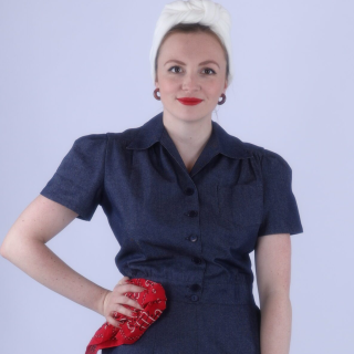 Denim Work Blouse
