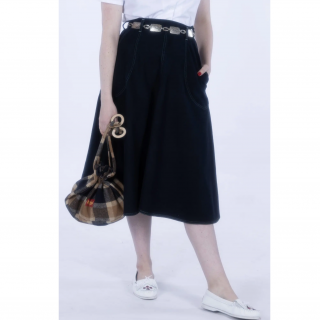Dark Denim Jeans Skirt