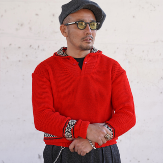 Vintage 1950's Style Dutch-collar Knit