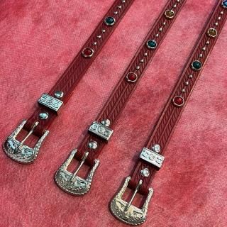 Studded & Jeweled Western Belt D (18mm)