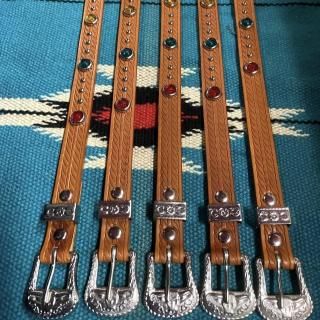 Studded & Jeweled Western Belt D (18mm)