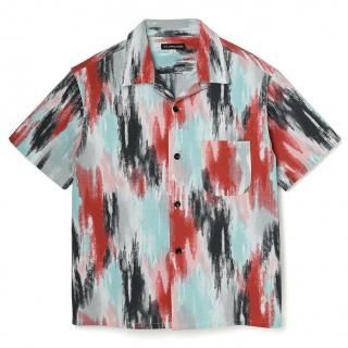 Multi Paint Seersucker Shirt S/S