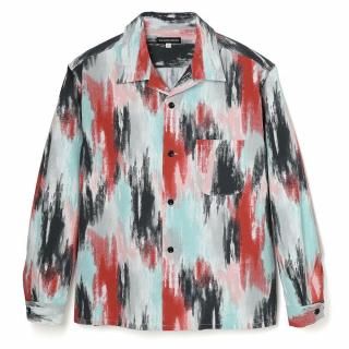 Multi Paint Seersucker Shirt L/S