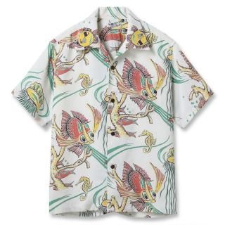 RAYON HAWAIIAN SHIRT BUG EYED FISH S/S