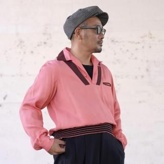 Vintage 1950's Style Pullover Shirt 