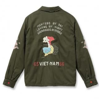 <img class='new_mark_img1' src='https://img.shop-pro.jp/img/new/icons6.gif' style='border:none;display:inline;margin:0px;padding:0px;width:auto;' />Mid 1960s Style Reversible Vietnam Jacket VIET-NAM MAP  LANDSCAPE