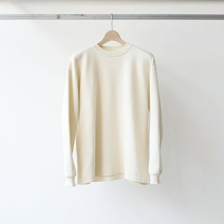 bunt / cotton crew neck sweater (white) 