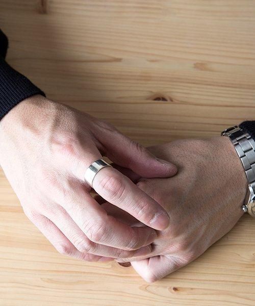 【20/80】 STERLING SILVER ID RING 8mm 20/80 | STERLING SILVER ID RING 8mm width | hazy