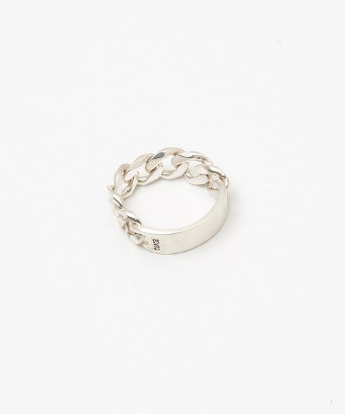<img class='new_mark_img1' src='https://img.shop-pro.jp/img/new/icons54.gif' style='border:none;display:inline;margin:0px;padding:0px;width:auto;' />20/80 - STERLING SILVER ID CHAIN RING 8mm width