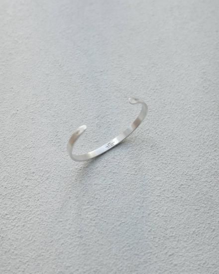 20/80 | STERLING SILVER ID BANGLE 5mm width | hazy 20/80 | STERLING SILVER ID BANGLE 5mm width | hazy