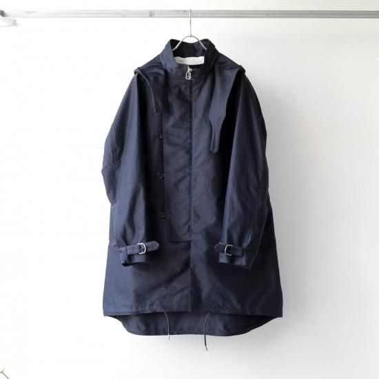 SOUMO | FIELD COAT / GIZA MOLESKIN CLOTH (NAVY) | hazy