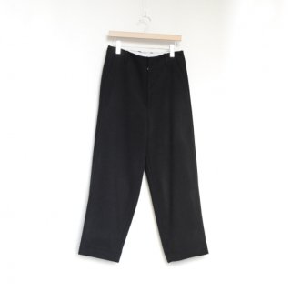 THEE - polyester work wide pants (Black)