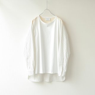 <img class='new_mark_img1' src='https://img.shop-pro.jp/img/new/icons54.gif' style='border:none;display:inline;margin:0px;padding:0px;width:auto;' />SOUMO - Pullover Shirt (White Stripe)