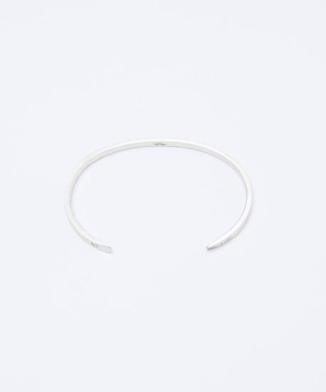 20/80 | STERLING SILVER ID BANGLE 3mm width | hazy 20/80 | STERLING SILVER ID BANGLE 3mm width | hazy