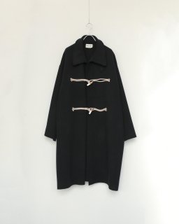 beta post - cigarette toggle long coat (black)