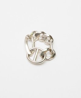 20/80 | STERLING SILVER MIXED ANCHOR CHAIN RING | hazy