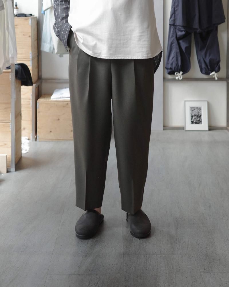 DIGAWEL | 2 Tuck Tapered Pants | hazy