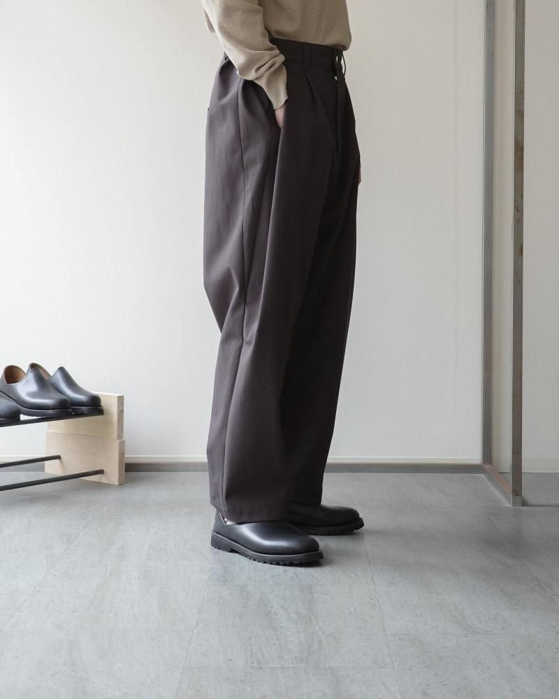 『SOUMO』ソウモ (1) ウールカーゴパンツ 大人のカーゴパンツ】ミリタリーなのに上品。グラフペーパーの