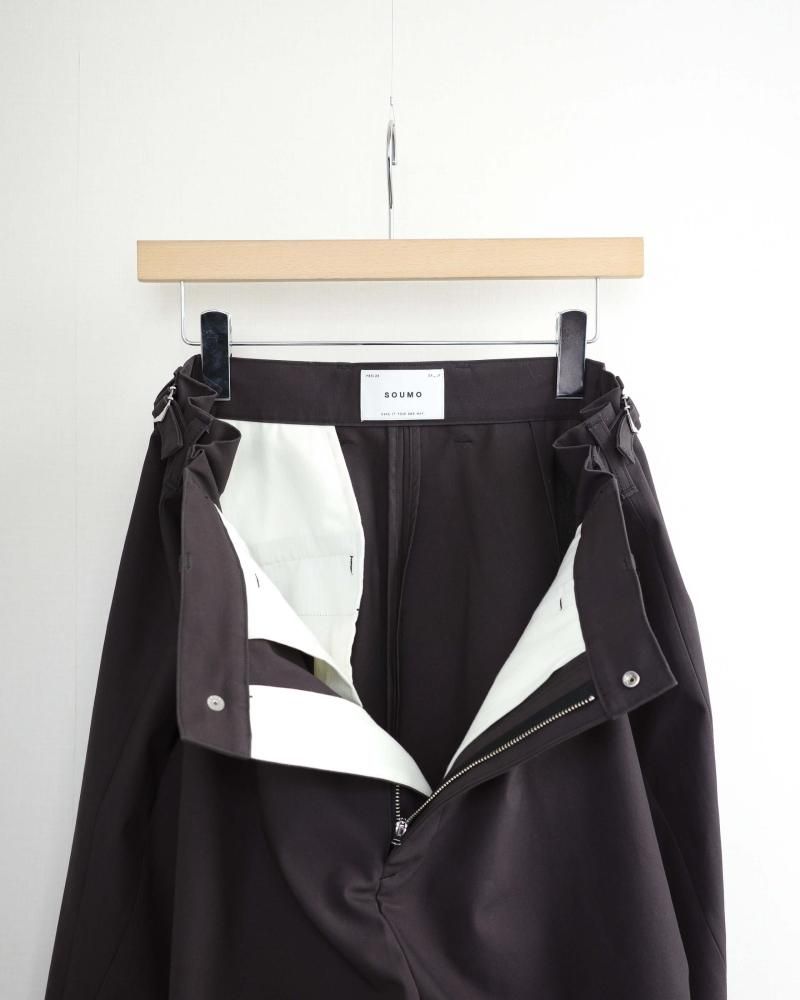 SOUMO | ADJUSTABLE TROUSERS (CHARCOAL BLACK) | hazy