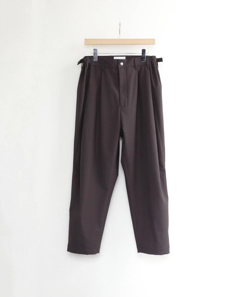 SOUMO ソウモ ウールツイルドローコードパンツ ブラック SOUMO ソウモ ウールツイルドローコードパンツ ブラック