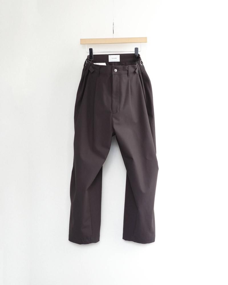 SOUMO ソウモ ウールツイルドローコードパンツ ブラック SOUMO ソウモ ウールツイルドローコードパンツ ブラック SOUMO