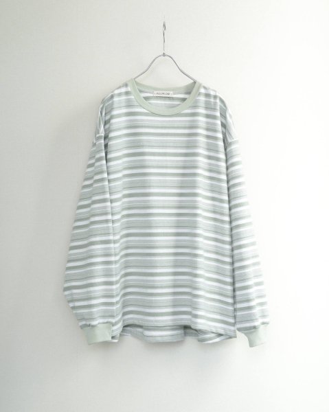 POLYPLOID - OVERSIZE LONGSLEEVE B (SAGE/WHITE)