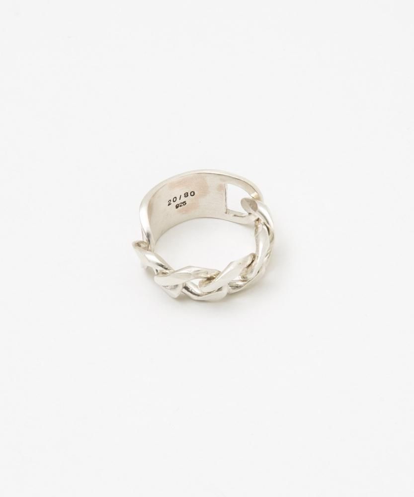 1月24日 再入荷】【20/80 トウェンティーエイティー】STERLING SILVER ID CHAIN RING 8mm WIDTH SV -  THIRTY' THIRTY' STORE