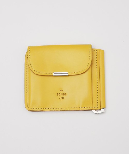 20/80 - BRIDLE LEATHER CLIP WALLET (YELLOW)
