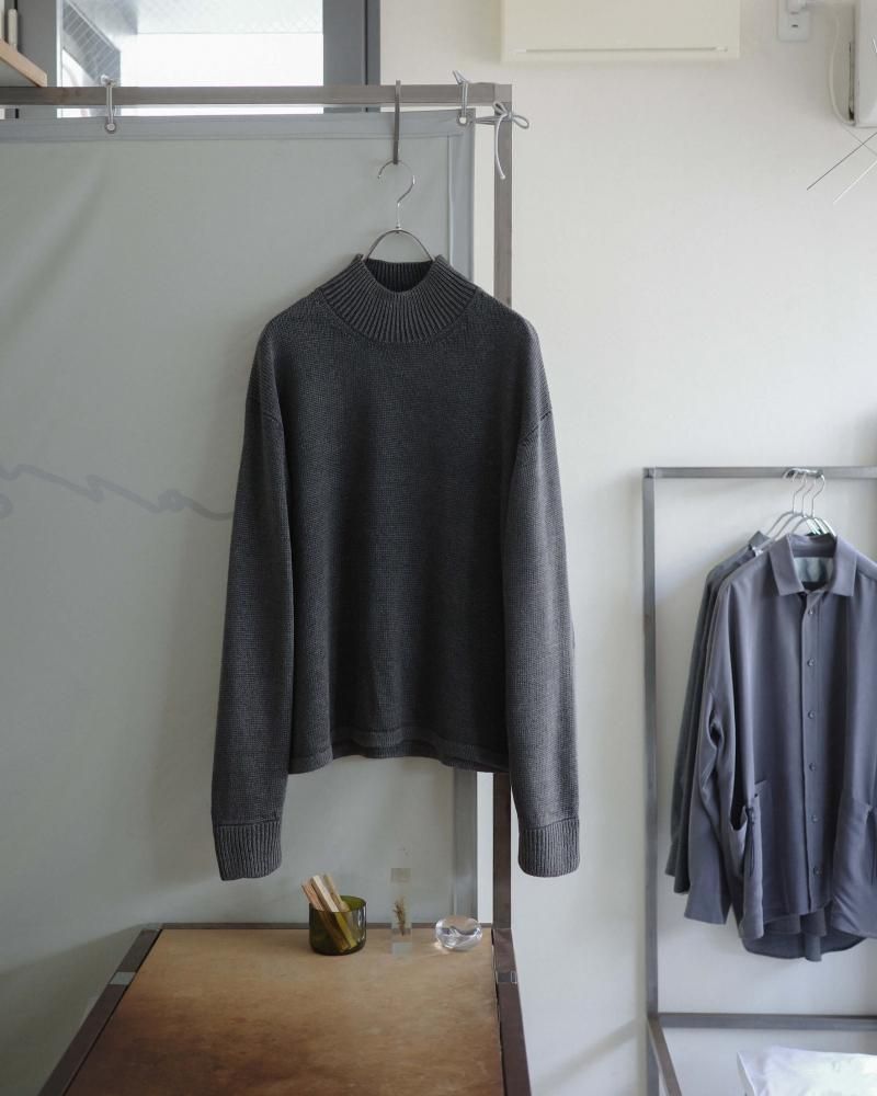 DIGAWEL - Stonewashed silk turtleneck sweater
