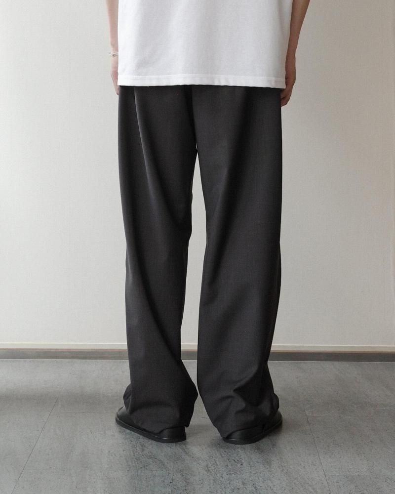 BE PREPAREDビープリペアード 2tuck Pants BE PREPARED | 2tuck wool pants (gray)