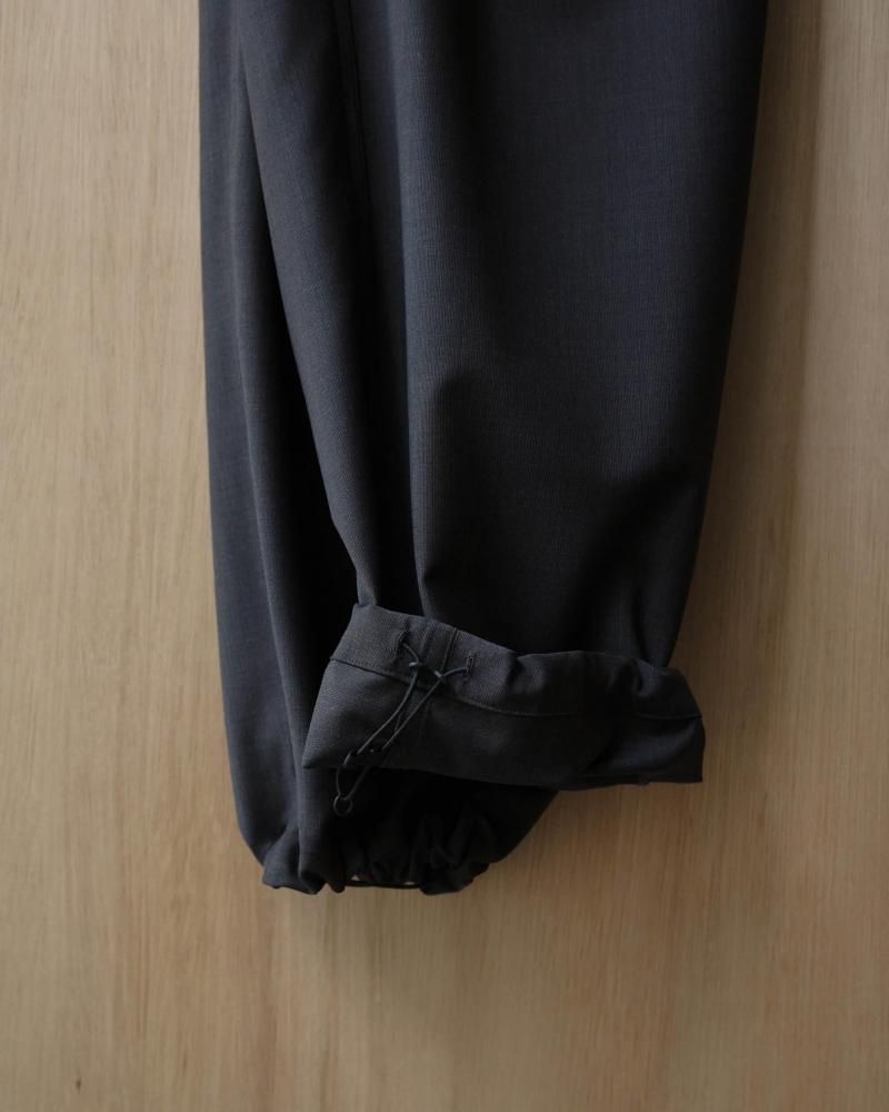 BE PREPARED | 2tuck wool pants (gray)