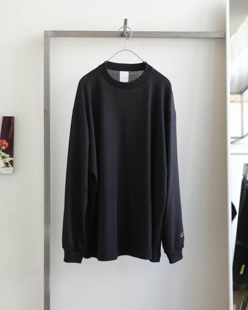 Product TwelveSuper 140S Merino Wool Long Sleeve T-shirt (Black)