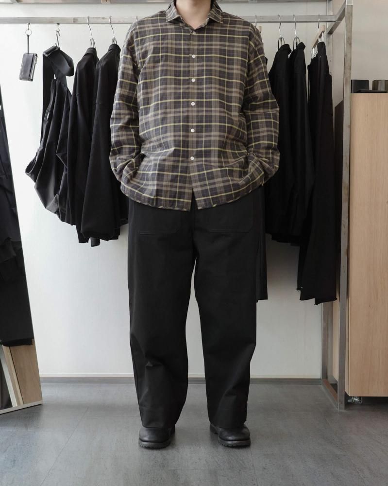 M A N A V E | Tuck Collar Shirt | hazy