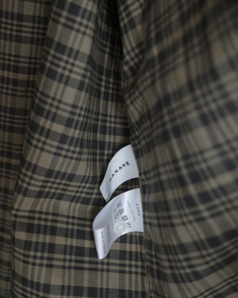 M A N A V E | Tuck Collar Shirt | hazy