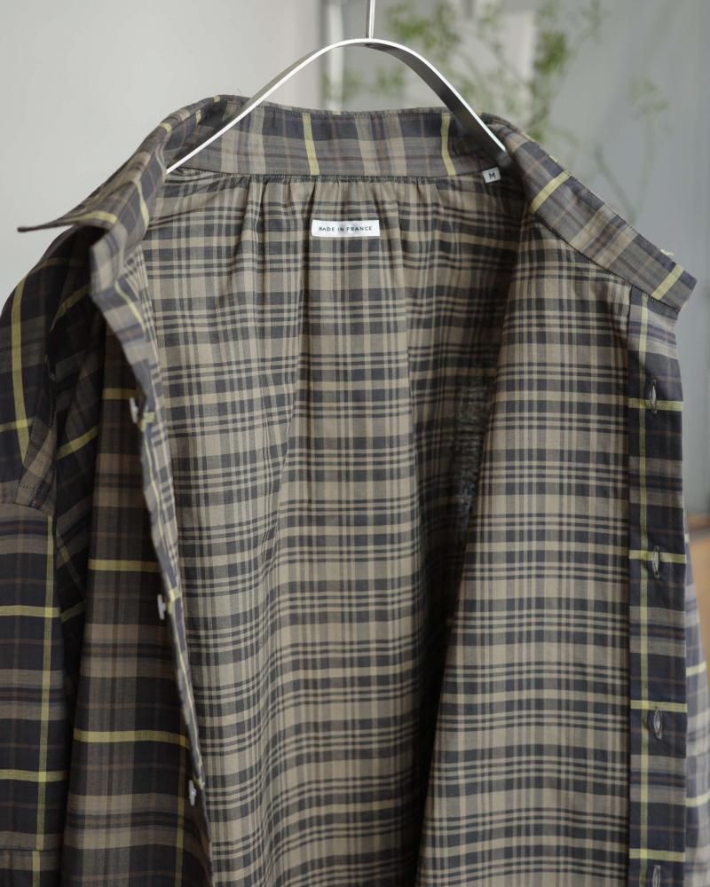 MANAVE Tuck Collar Shirts チェック S MANAVE Tuck Collar Shirt ”CHECK”［チェック］ - Maiden Voyage
