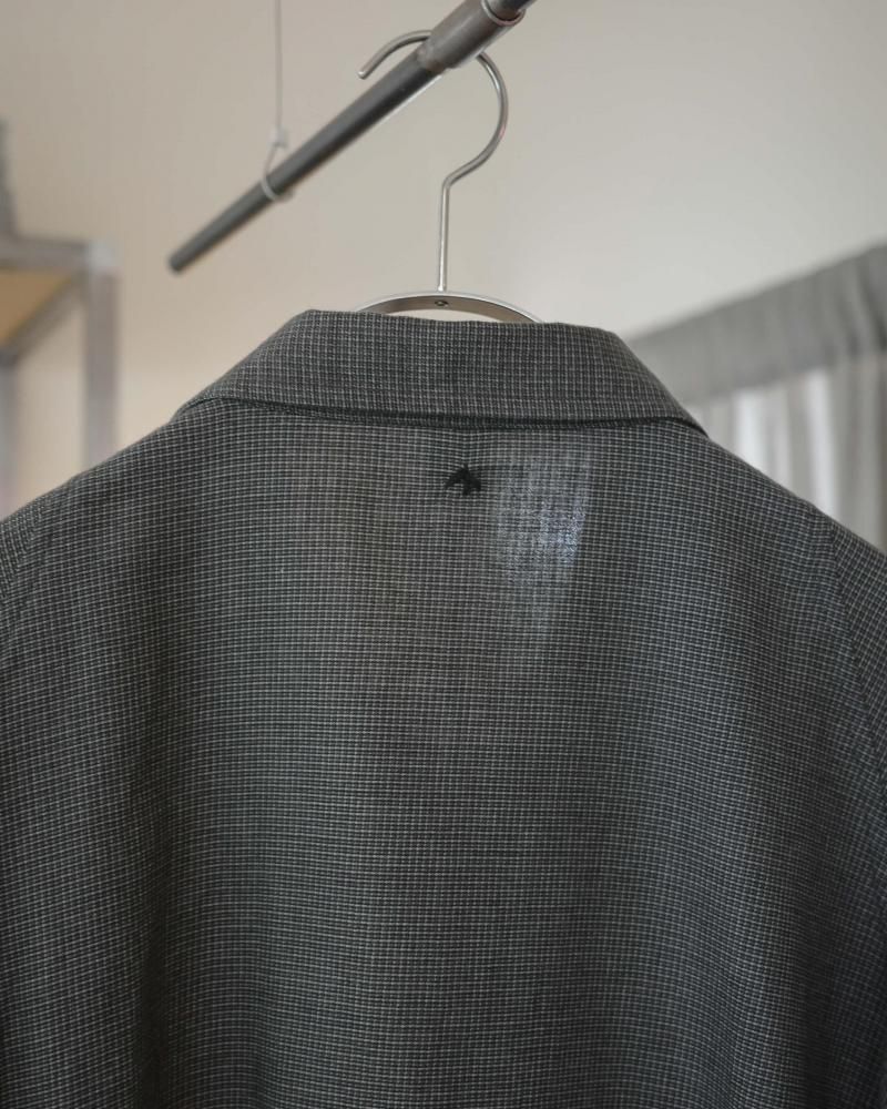 satou | nemaki wide check shirt | hazy