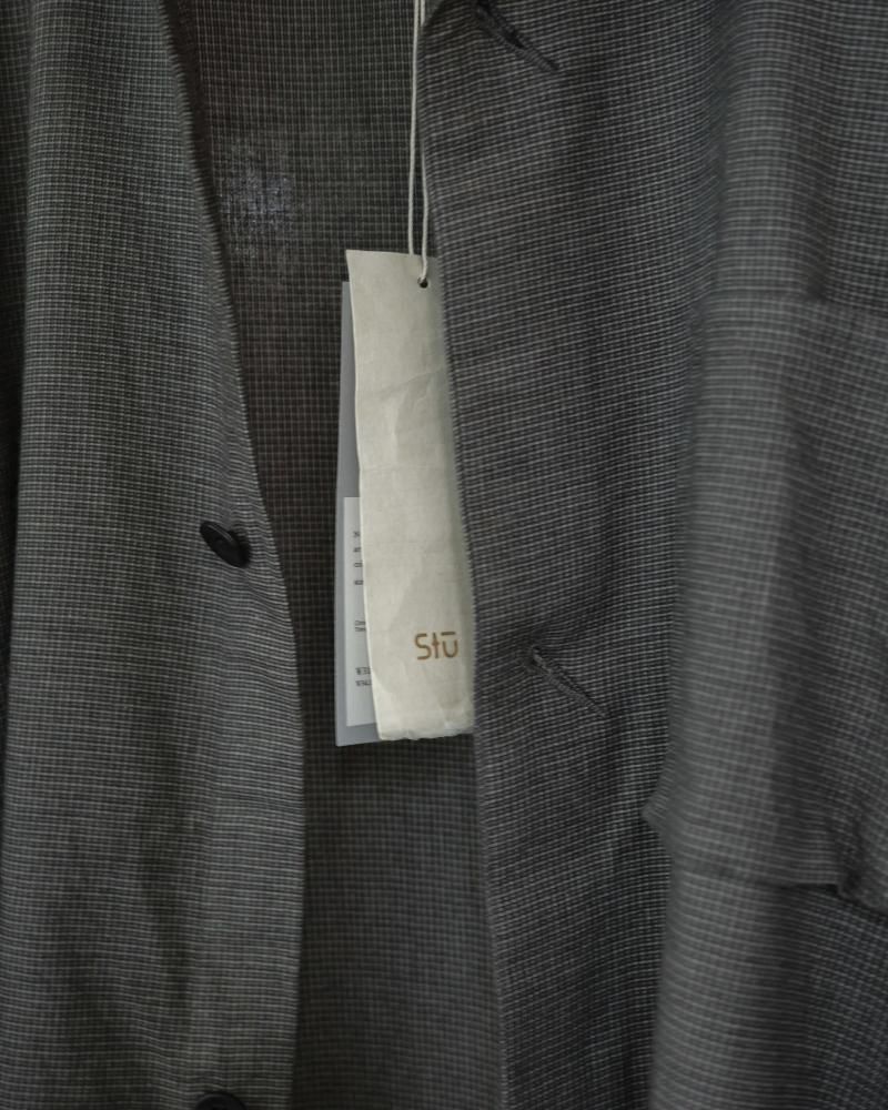 satou | nemaki wide check shirt | hazy